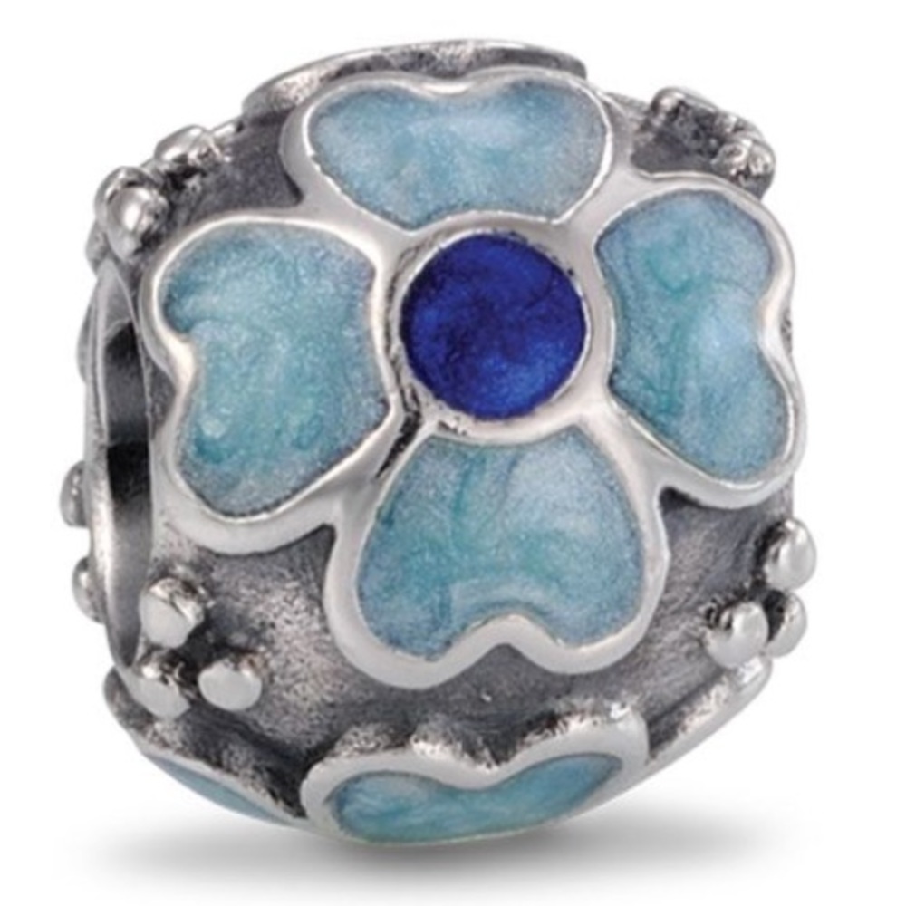 Blue Flower Pandora Charm